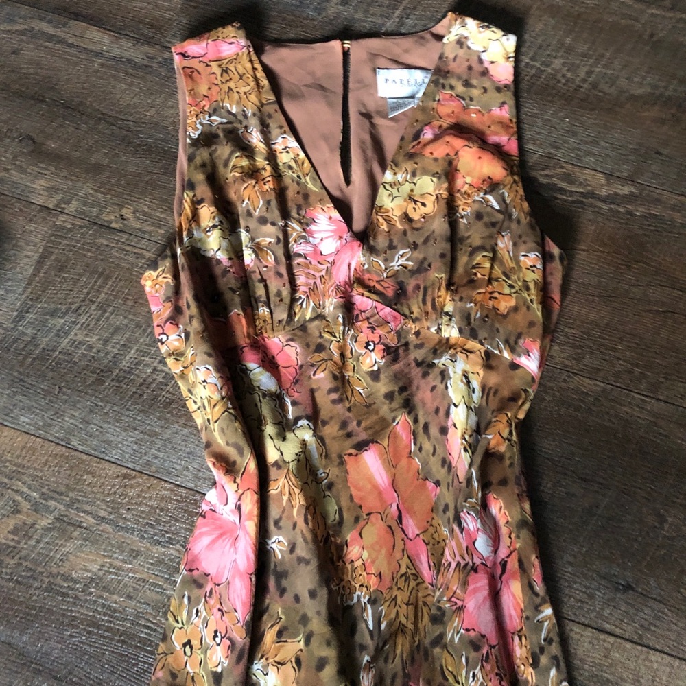 vintage adrianna papell silk dress